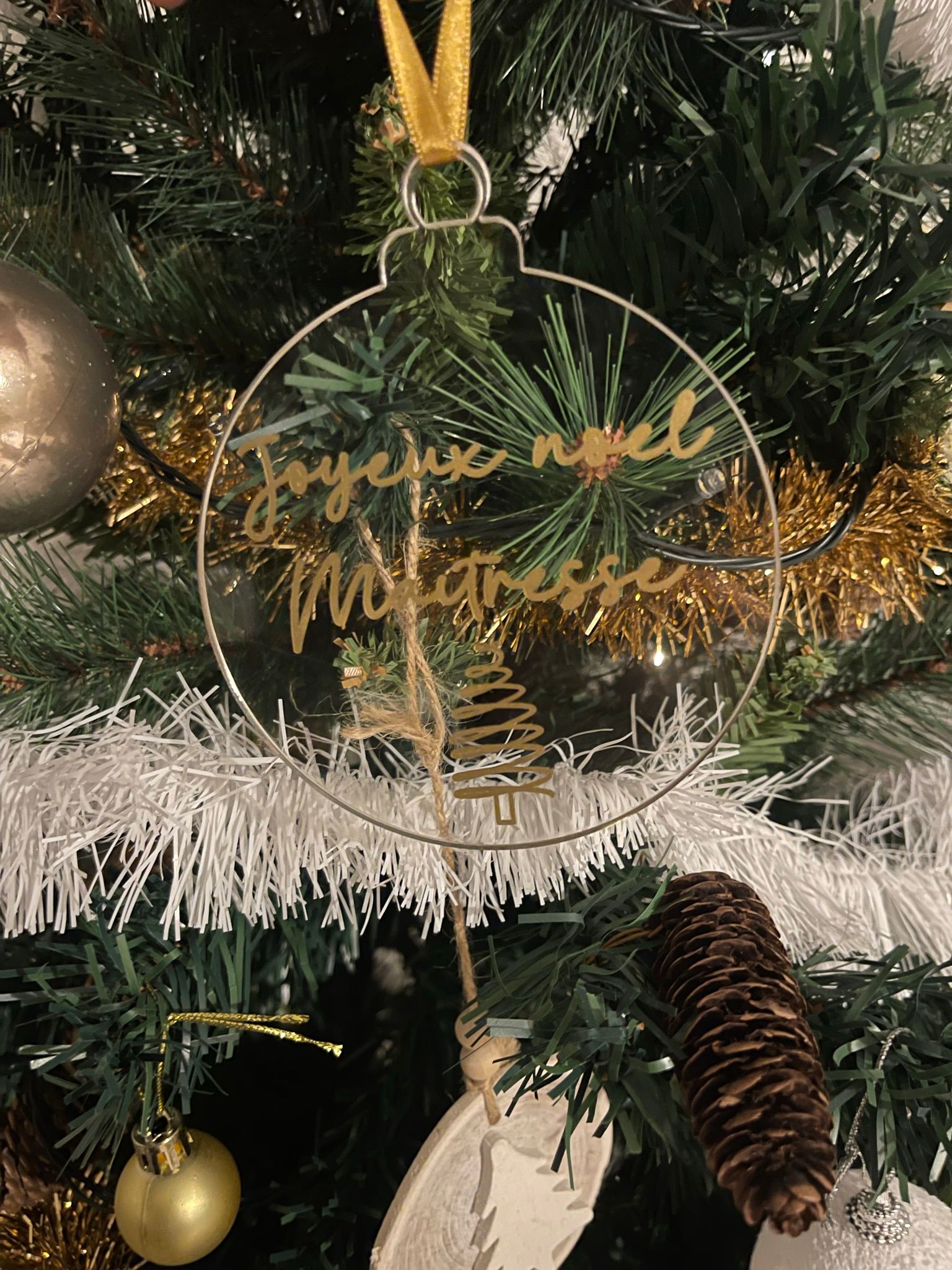 BOULE DE NOEL EN PLEXI - L'atelier des garçons